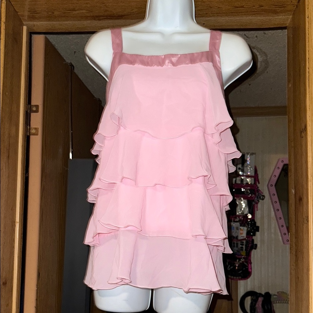 Limited Too Brand Pink Ruffle Top